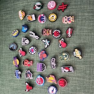 NBA Team Logo Shoe Charms (Set of 34)